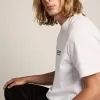 Tricou din colecția White Star cu logo negru contrastant și stea Tricou din colecția White Star cu logo negru contrastant și stea