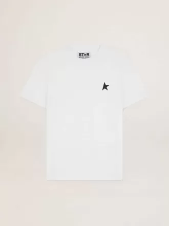 Tricou din colecția White Star cu stea neagră pe față
