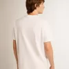 Tricou din colecția White Star cu stea neagră pe față Tricou din colecția White Star cu stea neagră pe față