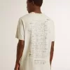 Tricou gri pentru bărbați cu inscripție neagră