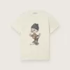 Tricou Journey pentru băieți din bumbac alb cu imprimeu digital cu mascota Tricou Journey pentru băieți din bumbac alb cu imprimeu digital cu mascota
