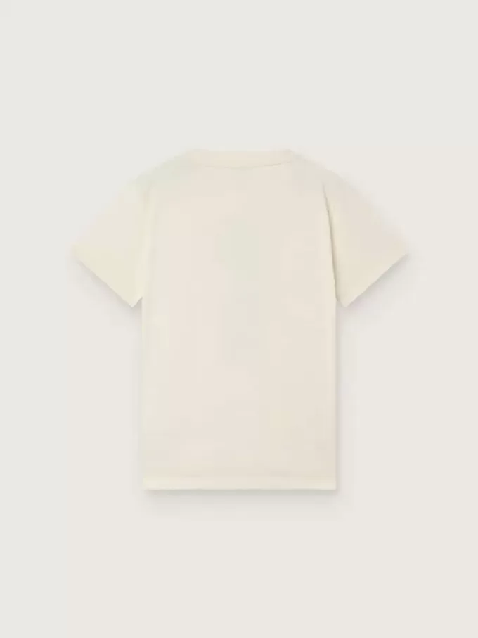 Tricou Journey pentru băieți din bumbac alb cu imprimeu digital cu mascota Tricou Journey pentru băieți din bumbac alb cu imprimeu digital cu mascota