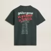 Tricou negru cu imprimeu multicolor