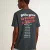 Tricou negru cu imprimeu multicolor