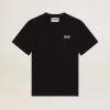 Tricou negru pentru bărbați, cu logo alb contrastant și stea Tricou negru pentru bărbați, cu logo alb contrastant și stea
