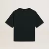 Tricou negru pentru femei cu cristale Tricou negru pentru femei cu cristale