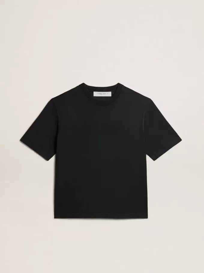 Tricou negru spălat, cu logo inversat pe spate – Jersey Capsule Tricou negru spălat, cu logo inversat pe spate – Jersey Capsule