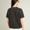 Tricou negru spălat, cu logo inversat pe spate – Jersey Capsule Tricou negru spălat, cu logo inversat pe spate – Jersey Capsule