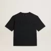Tricou negru spălat, cu logo inversat pe spate – Jersey Capsule Tricou negru spălat, cu logo inversat pe spate – Jersey Capsule