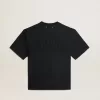 Tricou negru spălat, cu logo inversat pe spate – Jersey Capsule Tricou negru spălat, cu logo inversat pe spate – Jersey Capsule