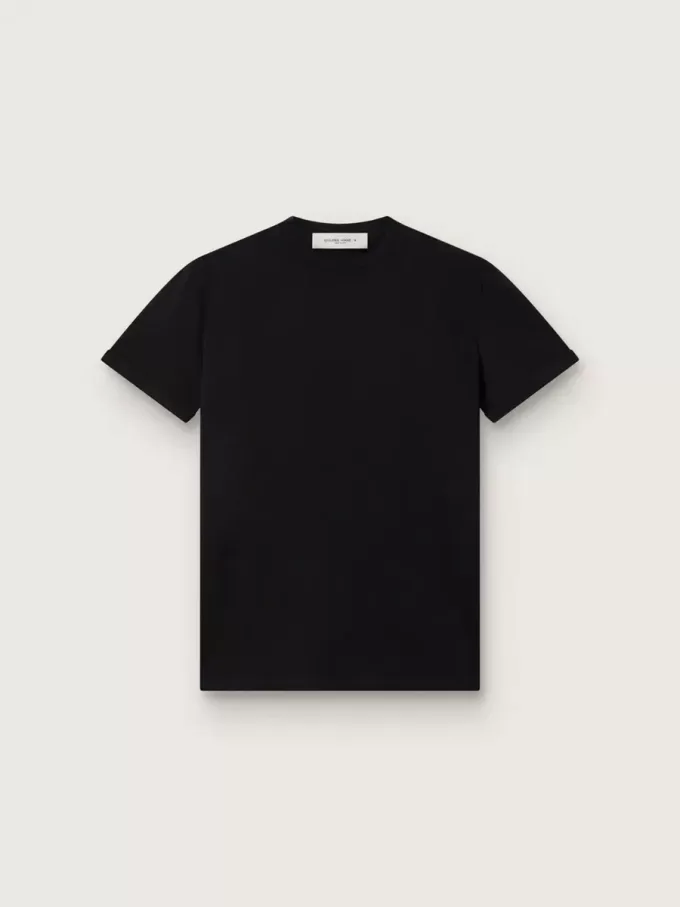Tricou pentru femei, croi normal, aspect uzat, negru Tricou pentru femei, croi normal, aspect uzat, negru