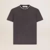 Tricou pentru femei, gri antracit, cu cristale Tricou pentru femei, gri antracit, cu cristale