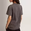 Tricou pentru femei, gri antracit, cu cristale Tricou pentru femei, gri antracit, cu cristale
