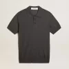 Tricou polo pentru femei din lână merino antracit Tricou polo pentru femei din lână merino antracit