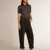 Tricou polo pentru femei din lână merino antracit Tricou polo pentru femei din lână merino antracit