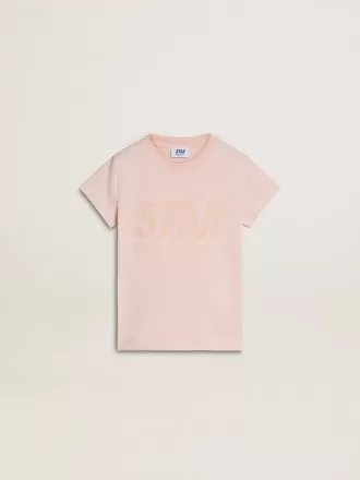 Tricou roz pentru fete, cu imprimeu roz pe față Tricou roz pentru fete, cu imprimeu roz pe față