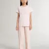 Tricou roz pentru fete, cu imprimeu roz pe față Tricou roz pentru fete, cu imprimeu roz pe față