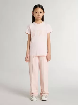 Tricou roz pentru fete, cu imprimeu roz pe față Tricou roz pentru fete, cu imprimeu roz pe față
