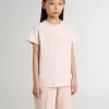 Tricou roz pentru fete, cu imprimeu roz pe față Tricou roz pentru fete, cu imprimeu roz pe față