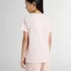 Tricou roz pentru fete, cu imprimeu roz pe față Tricou roz pentru fete, cu imprimeu roz pe față