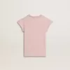 Tricou roz pentru fete, cu mâneci cu volane și broderie Tricou roz pentru fete, cu mâneci cu volane și broderie