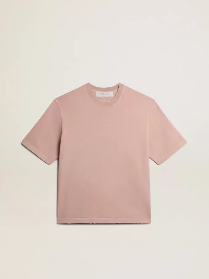 Tricou roz pudrat cu logo inversat pe spate – Jersey Capsule