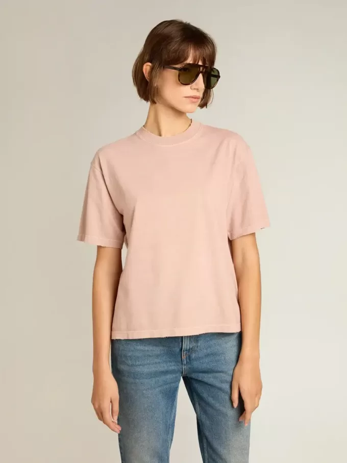 Tricou roz pudrat cu logo inversat pe spate – Jersey Capsule Tricou roz pudrat cu logo inversat pe spate – Jersey Capsule