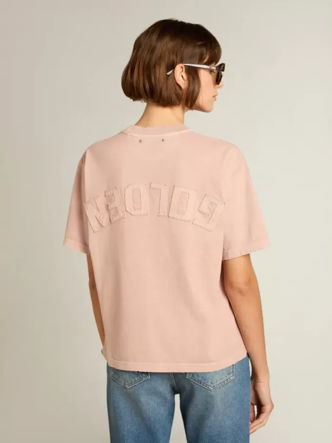 Tricou roz pudrat cu logo inversat pe spate – Jersey Capsule Tricou roz pudrat cu logo inversat pe spate – Jersey Capsule