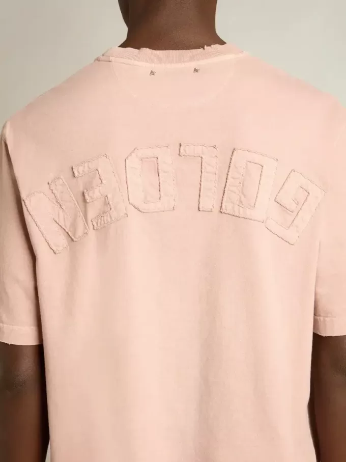 Tricou roz pudrat cu logo inversat pe spate – Jersey Capsule