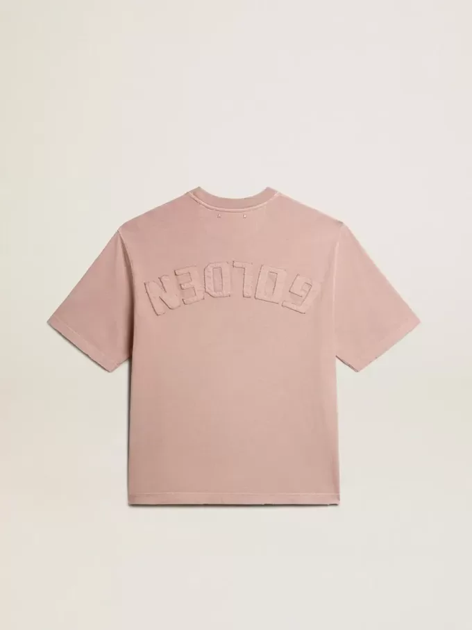 Tricou roz pudrat cu logo inversat pe spate – Jersey Capsule