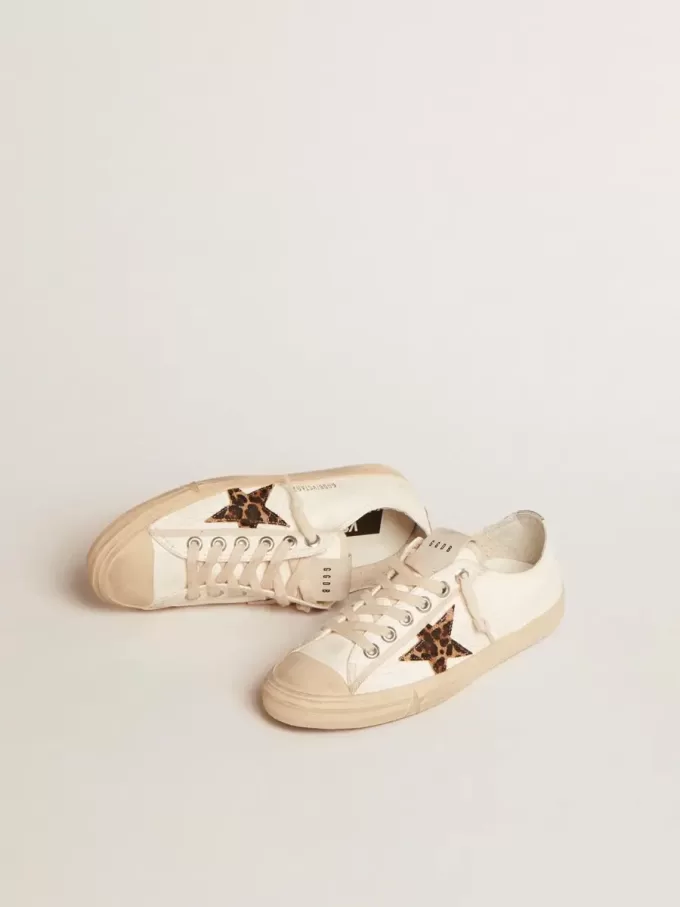 V-Star LTD din piele nappa cu stea din piele de ponei și talpă argintie V-Star LTD din piele nappa cu stea din piele de ponei și talpă argintie