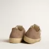 V-Star pentru bărbați din piele de căprioară gri porumbel cu stea din piele nappa albă V-Star pentru bărbați din piele de căprioară gri porumbel cu stea din piele nappa albă
