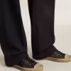 V-Star pentru bărbați din piele de căprioară neagră cu stea din piele neagră V-Star pentru bărbați din piele de căprioară neagră cu stea din piele neagră