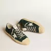 V-Star pentru bărbați din piele de căprioară verde pădure cu stea din piele albă V-Star pentru bărbați din piele de căprioară verde pădure cu stea din piele albă