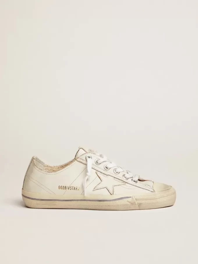 V-Star pentru femei din piele cu efect vintage