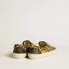 VCE Penstar pentru bărbați, din piele de ponei cu imprimeu leopard și călcâi din piele neagră VCE Penstar pentru bărbați, din piele de ponei cu imprimeu leopard și călcâi din piele neagră